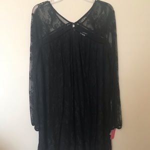 Xhilaration Black Lace Dress NWT